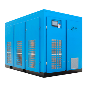 Compresseur &agrave; vis &agrave; aimant permanent avanc&eacute; &agrave; deux &eacute;tages