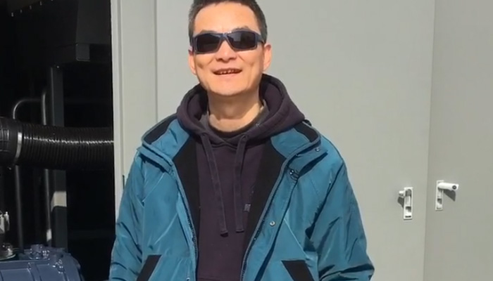 Compresor de aire de tornillo PM VSD de 2 etapas de 110 kw